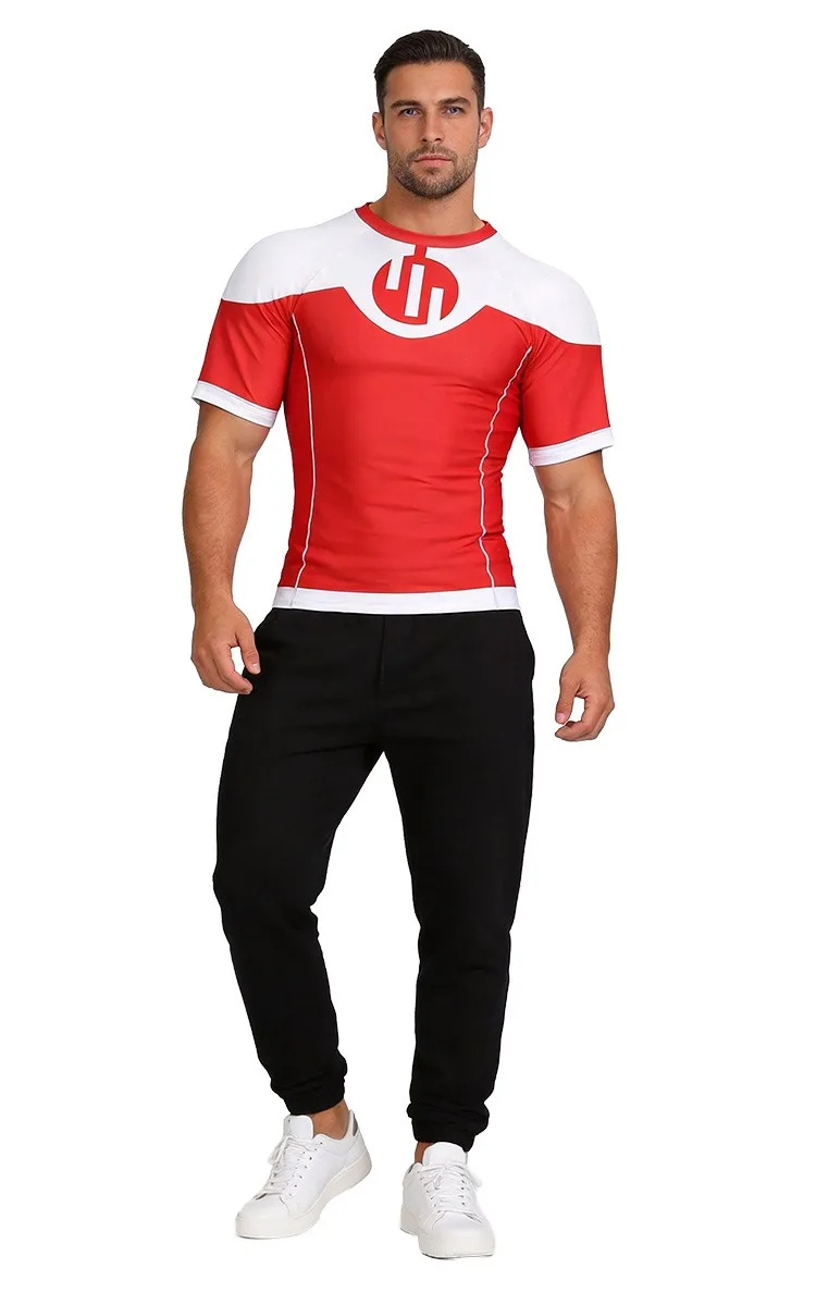 Viltrumite Kompressionsshirt Invincible Cosplay Rash Guard Tauch-T-Shirt BJJ Boxen MMA Bademode Herren Rashguards Gym Top Kleidung – Detail 6