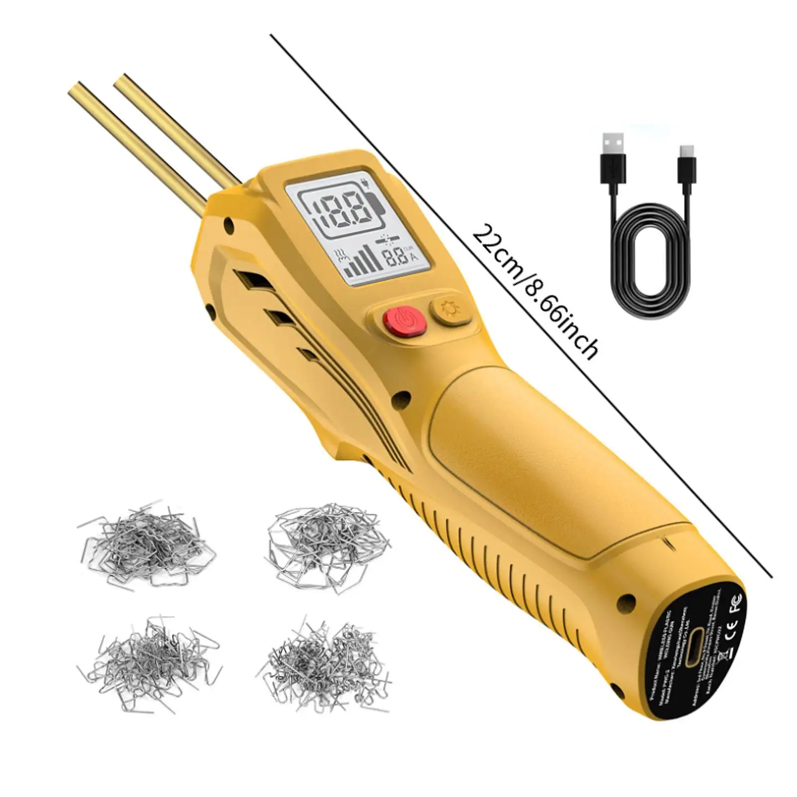 Plastic Welder Cordless Professional 200 Staples Portable Car Bumper Repair Kit Hot Stapler Welding Machine Plastic Repair