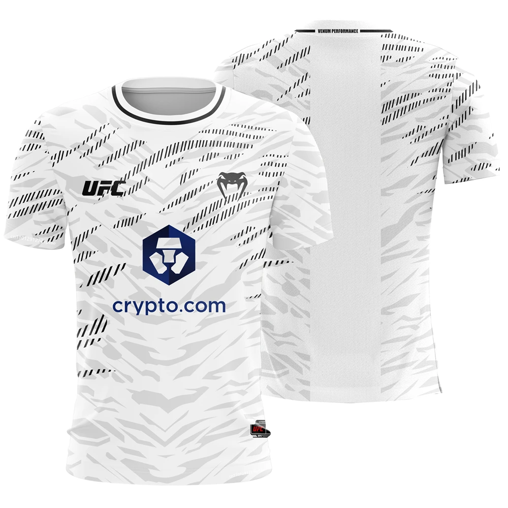 

Men's New 2025 Summer UFC Round Neck Short Sleeve T-Shirt MMA Match Comfortable Breathable Short-Sleeved Top For Casual Wear