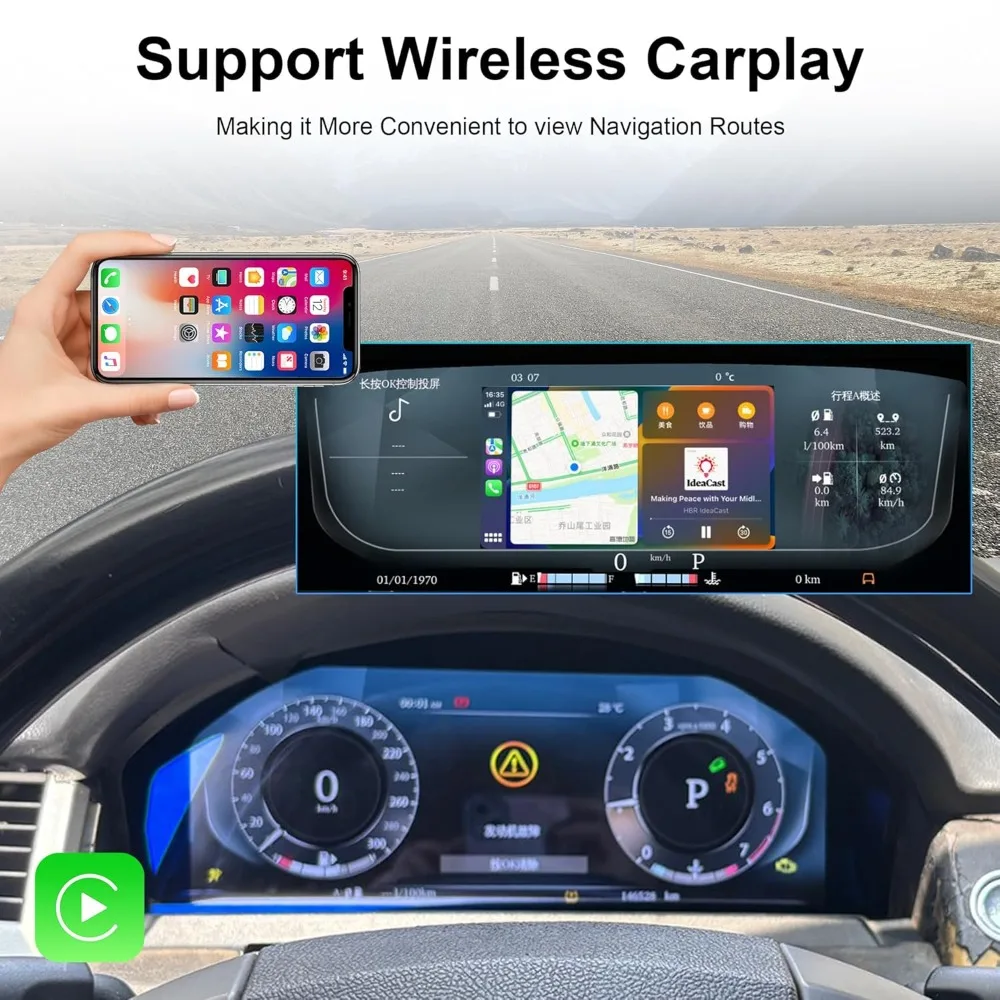 

Digital Cluster for Discovery 3 LR3 L319 2005-2009 12.3" Gauge Speedometer Dashboard for Land Rover Range Rover Sport L320