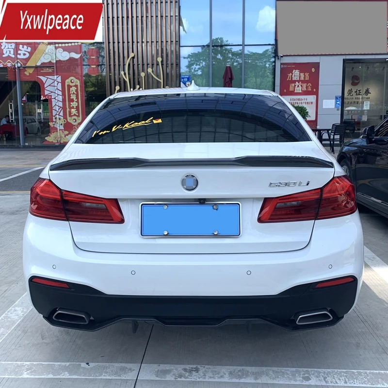 Rear Spoiler For BMW 5 Series G30 F90 M5 2018-2022 ABS Material Unpainted Color Rear Trunk Lip Spoiler Wing PRO Style