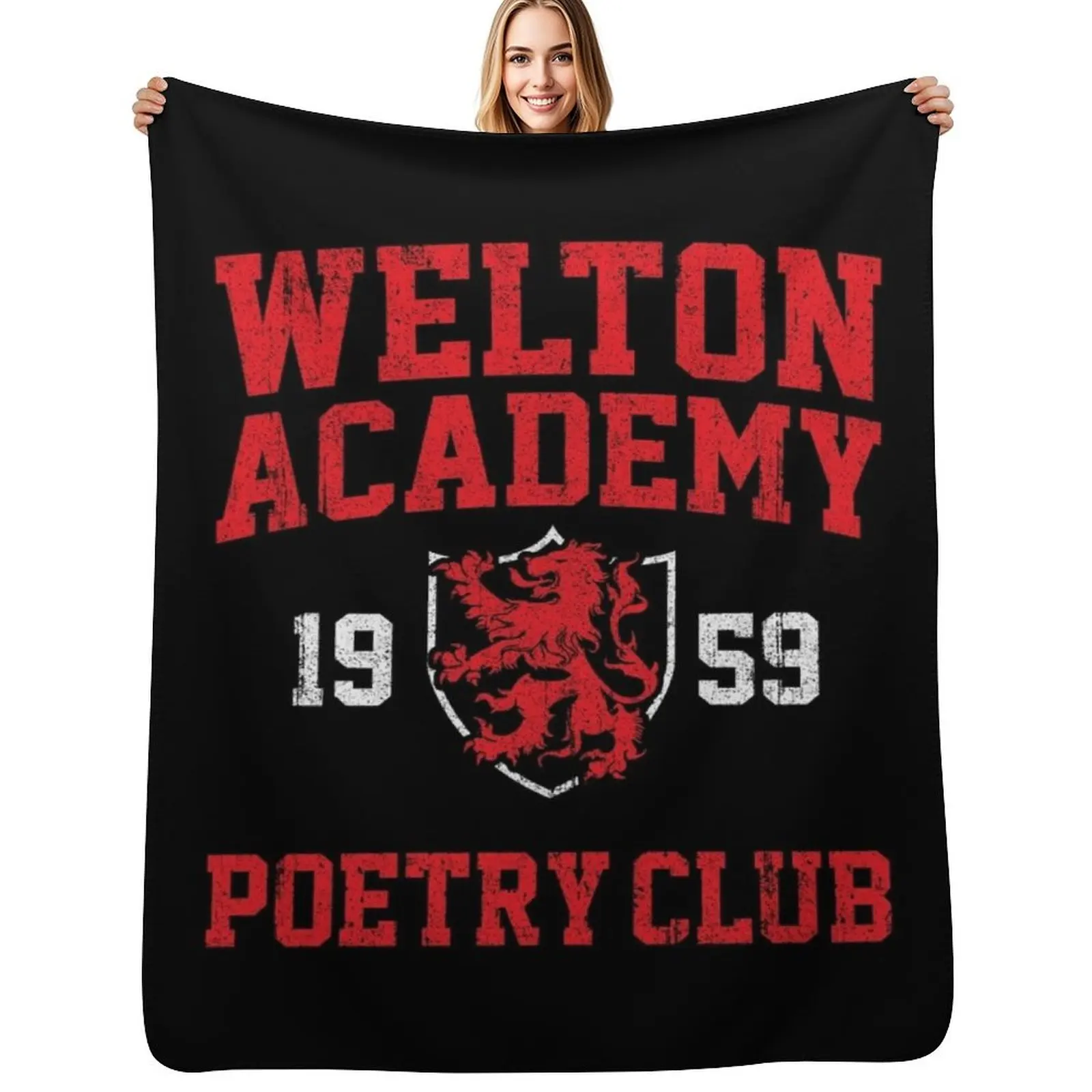 

Welton Academy Poetry Club Throw Blanket Stylish Couch Blanket for Home Living Room