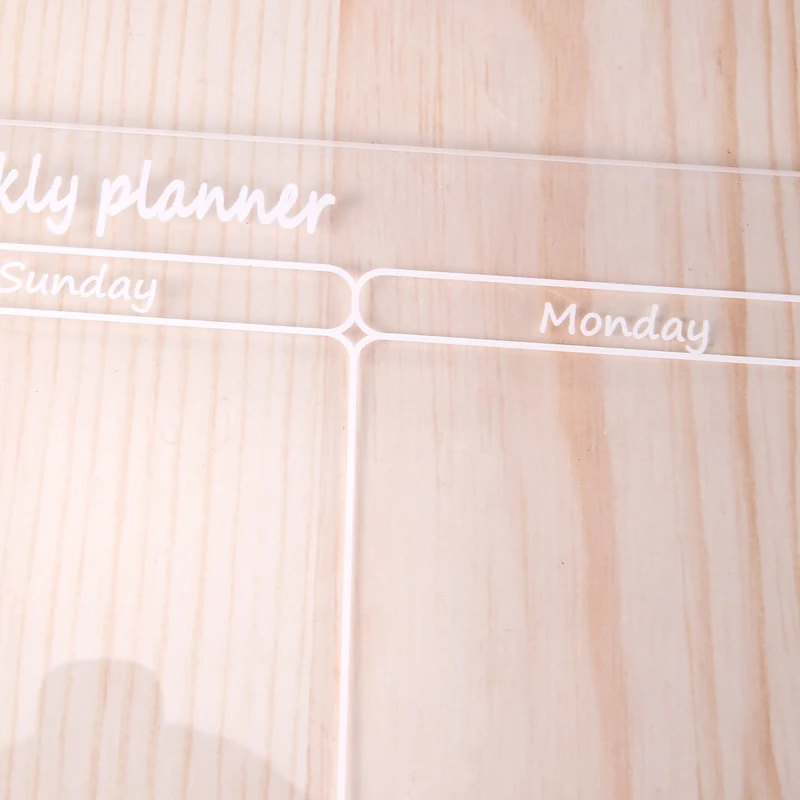 Dry Wipe Calendar Magnetic Board Weekly Planner Transparent Magnetic Erase Magnetic Easy Install A