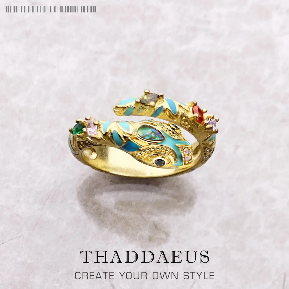 

Золотое волшебное кольцо в виде змеи, Европейская мода, классические ювелирные изделия для женщин, подарок из стерлингового серебра 925 проб...