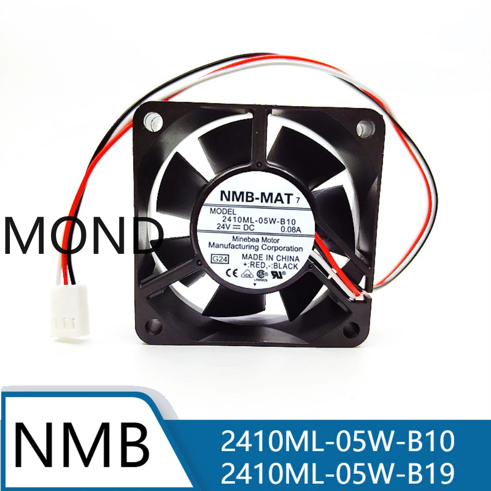 

2410ML-05W-B10 2410ML-05W-B19 Server Fan for NMB NMB-MAT Axial Flow Silent CPU Power Supply Inverter Cooling Fan 6025 6CM