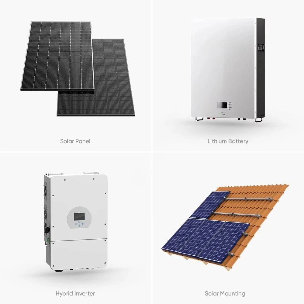 Sunpal Solar Systeem Complete Kit 6 10 15 20 30 Kw 10Kw 10000W Hybrid Home Solar Energy Storage System With Lithium Battery