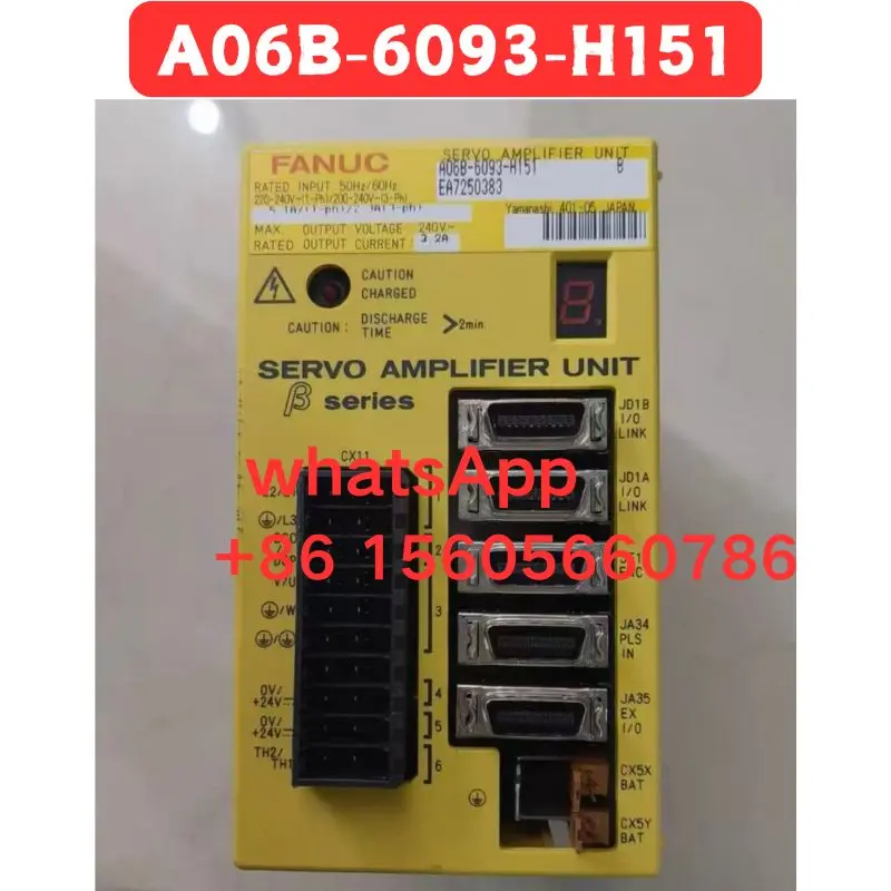 Used Driver A06B-6093-H151 Functional test OK Fast Shipping