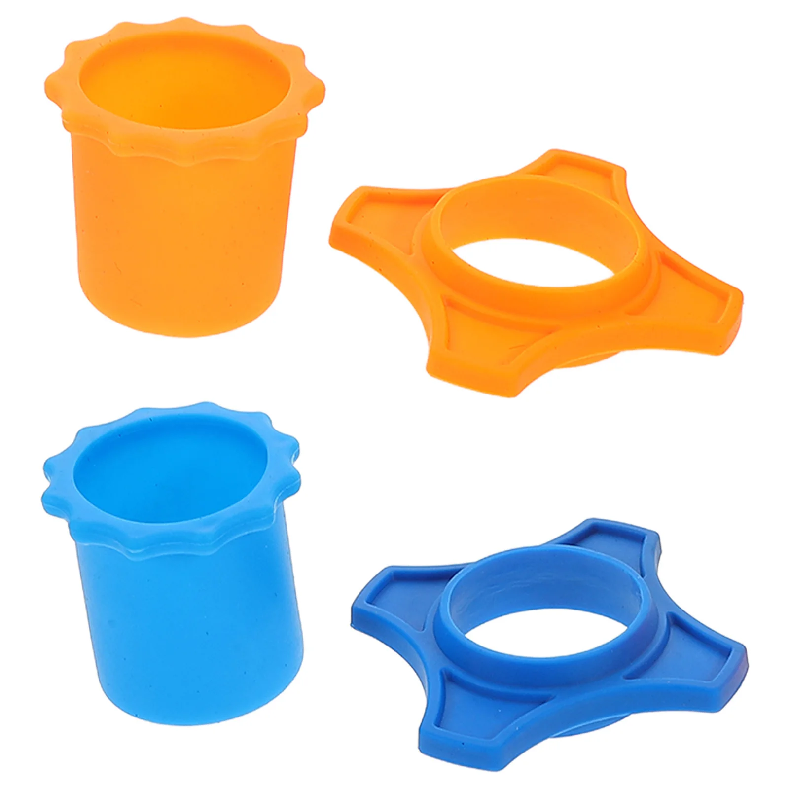 

2Set Microphone Protective Covers Hexagonal Anti-Roll Silicone Rings Anti-Slip Shockproof Mic Sleeves Home Karaoke Microphone