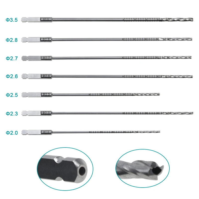 

Orthopedic AO Bone Drills Hollow Drill Bits Stainless Steel Orthopedic Pet Instrument pet