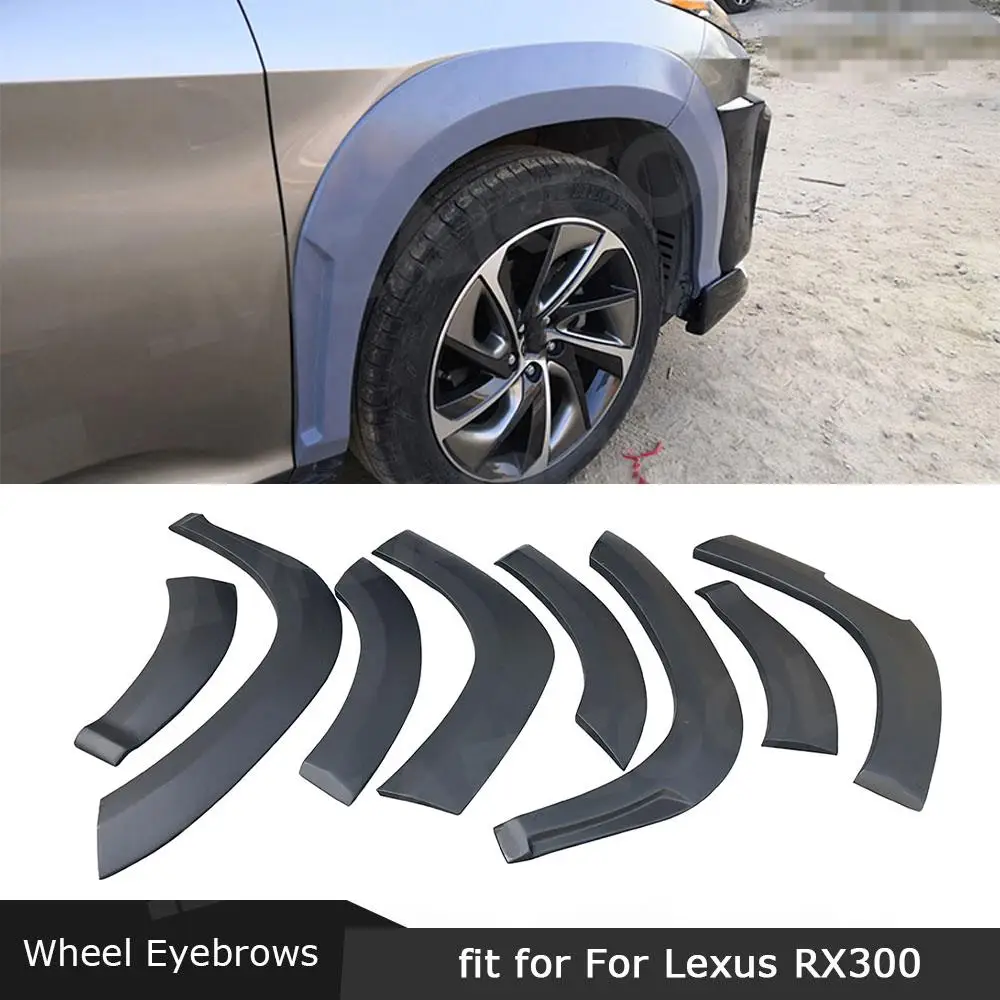

JMCARCOOL FRP Unpainted Car Fender Flares Arch Wide Wheel Eyebrows Stripes Cover Mud Guard For Lexus RX300 RX450H 2016-2020