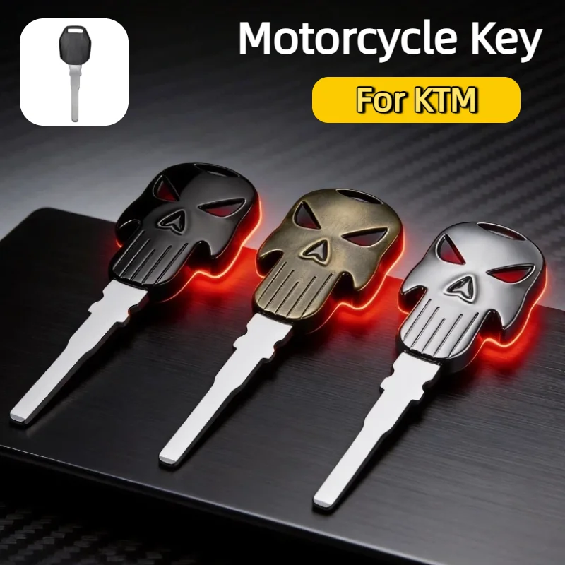 Uncut Blank Motorcycle Key Motorbike Keys Accessories For KTM 790 890 Duke Series Duke R 890 Duke GP Adventure R 2019-2026