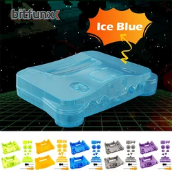 Bitfunx Replacement Plastic Shell Translucent Case for N64 Nintendo 64 Replacement Case Transparent Boxes