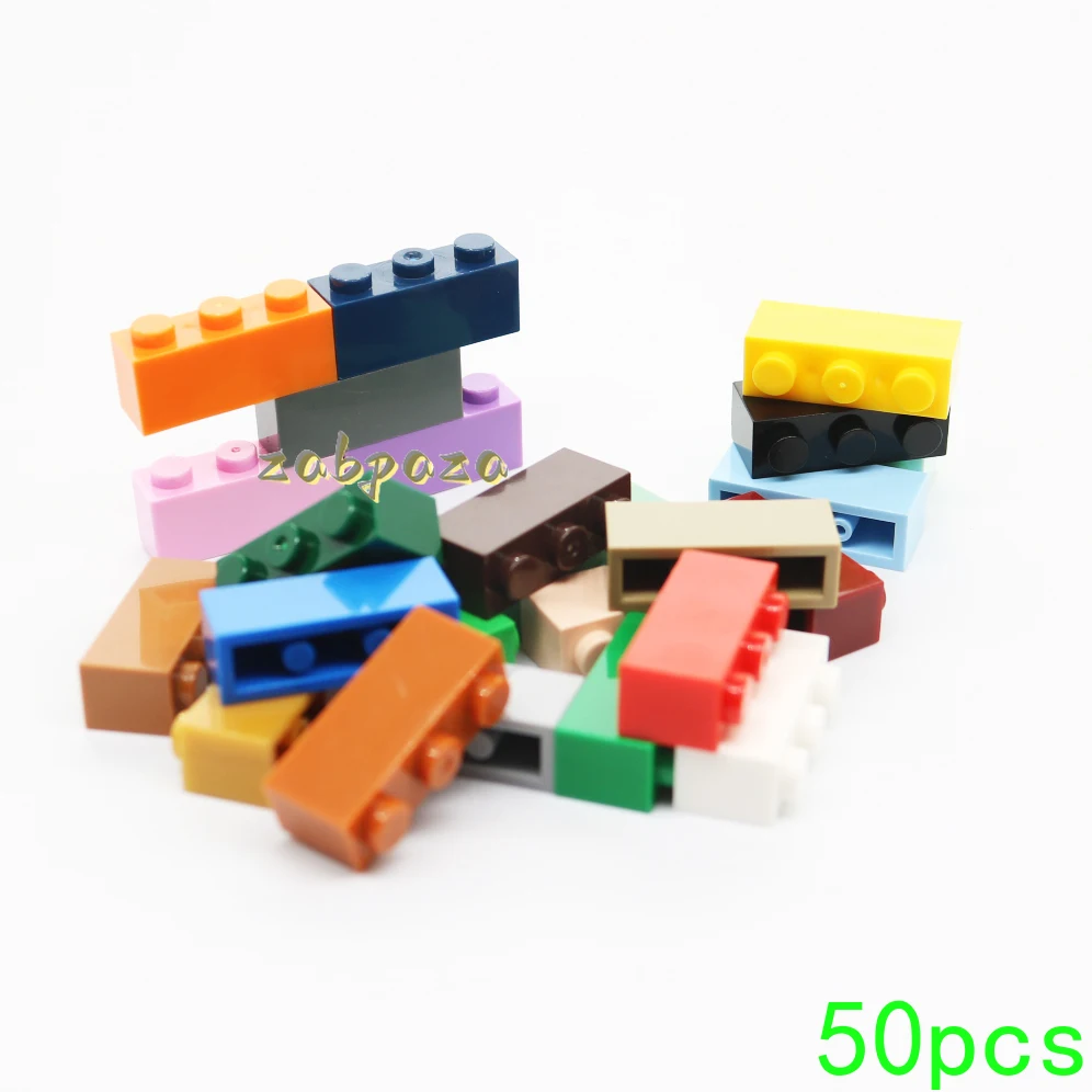 50PCS MOC 3622 1x3 Board Building Blocks High-Tech Plate Bricks Assemble Educational Particle Idea Toy Children Birthday Gifts