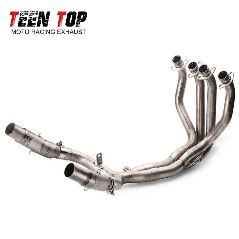 TitaniumAlloy Exhaust Header For Kawasaki Z1000SX Z1000 Exhaust Pipe Motorcycle Z1000SX Exhaust Front Link Pipe 51mm Escape Moto