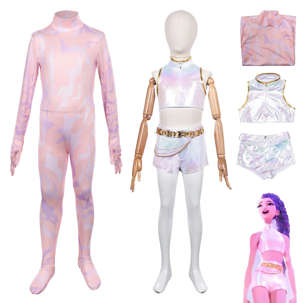 

Детский костюм для косплея «Охотник на демонов» KPop, детский топ, брюки, одежда, костюмы, вечерние маскировочный костюм на Хэллоуин, карнавальный костюм