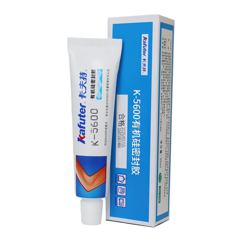 Original Kafuter K5600 K5600H Food Grade Silicone Adhesive High-Temp Resistant Waterproof Sealant for Refrigerator Kettles 35ML