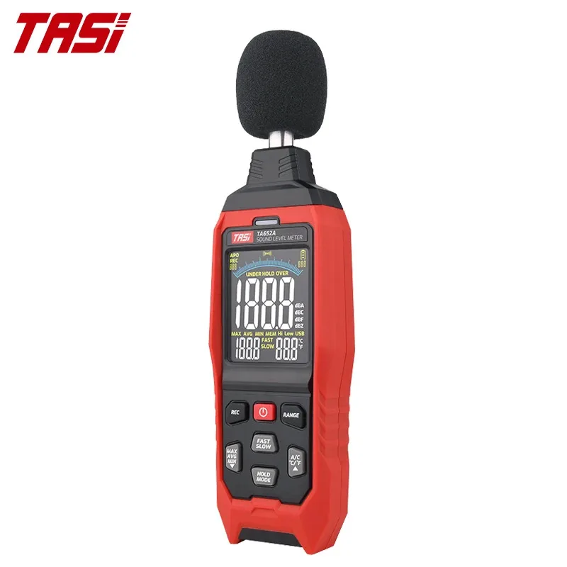 

For Sea Shipping, CustomizedTASI TA652A Digital Sound Level Meter 30~130dB Environmental Monitoring Noise Meter Made of Durable