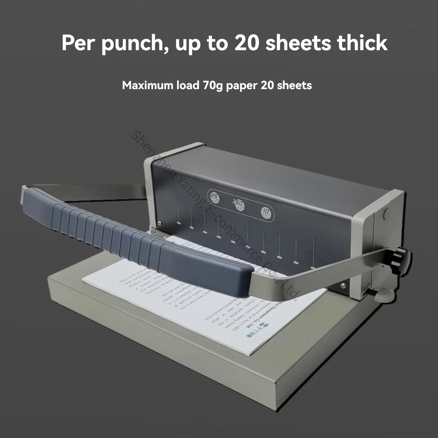 10-ring Binder Bookbinding Machine Binder 10-Hole Clip Punch Labor-saving Edge Strip Binding Machine