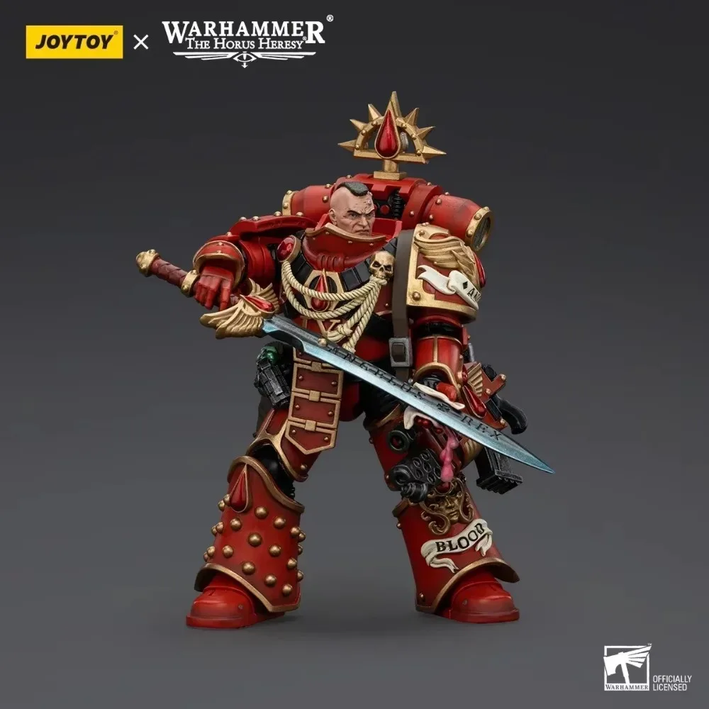 [PRENDA] JOYTOY Warhammer 30k Figuras de ação Anjos de sangue Raldoron Primeiro capitão dos Anjos de sangue Coleção Modelo de brinquedo 1/18