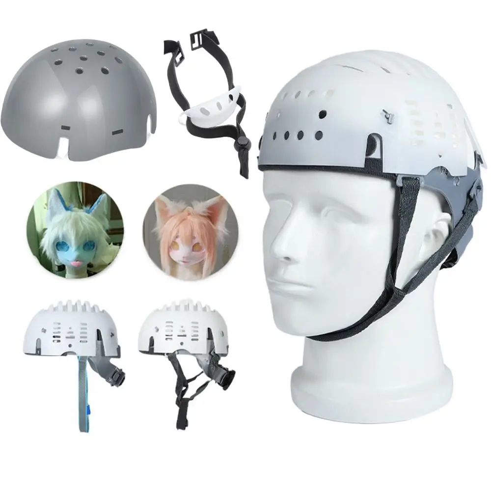 

Furry Costume Fursuit Kigurumi Skull Headwear Breathable Adjustable Helmet Protective Shell Comfortable Impact Protection