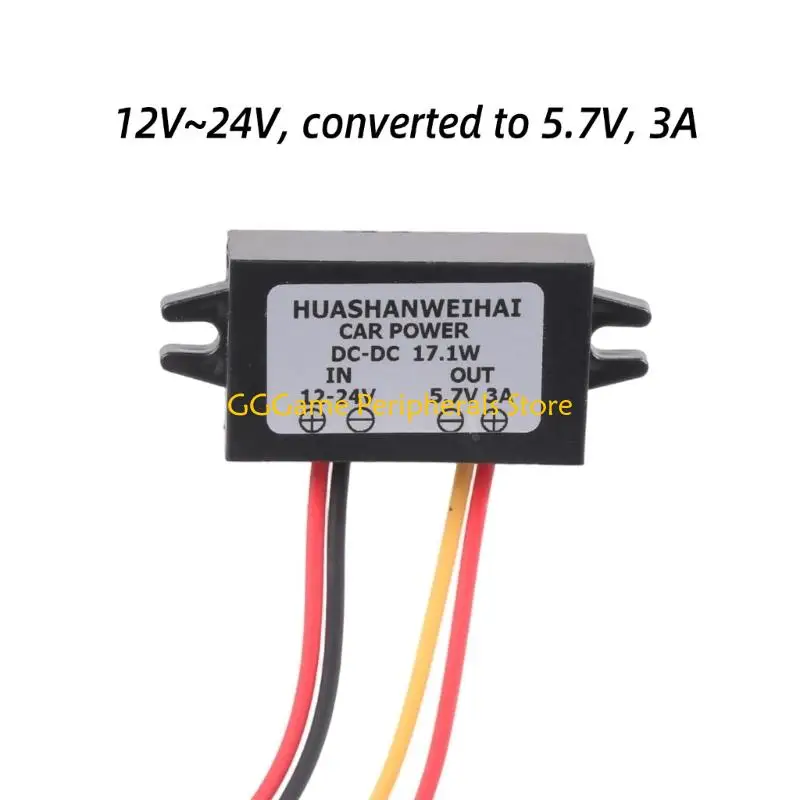 U55B 12V 24V to 5.7V 3A Power Step Down Converter Adapter Replacement for Automotive Power Monitoring Application