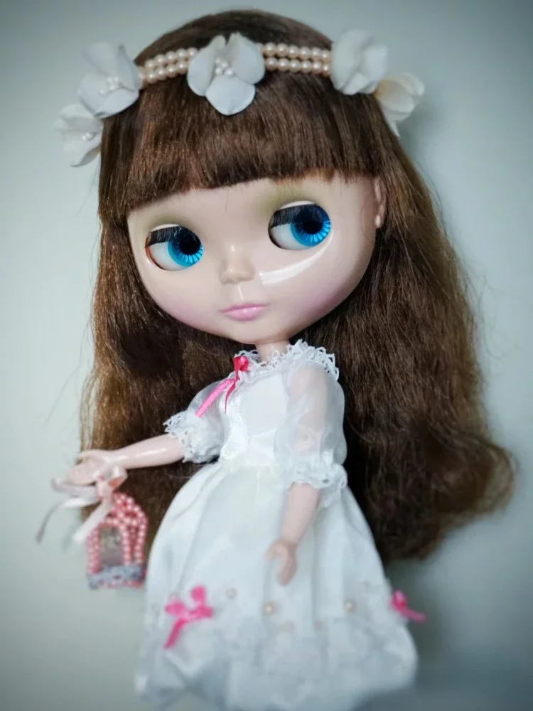 Blyth SBL White Magic Night Brown Hair Year 2005 Neo Vintage Classical Sweet Girl BJD Doll Customized Toy Figure Collection