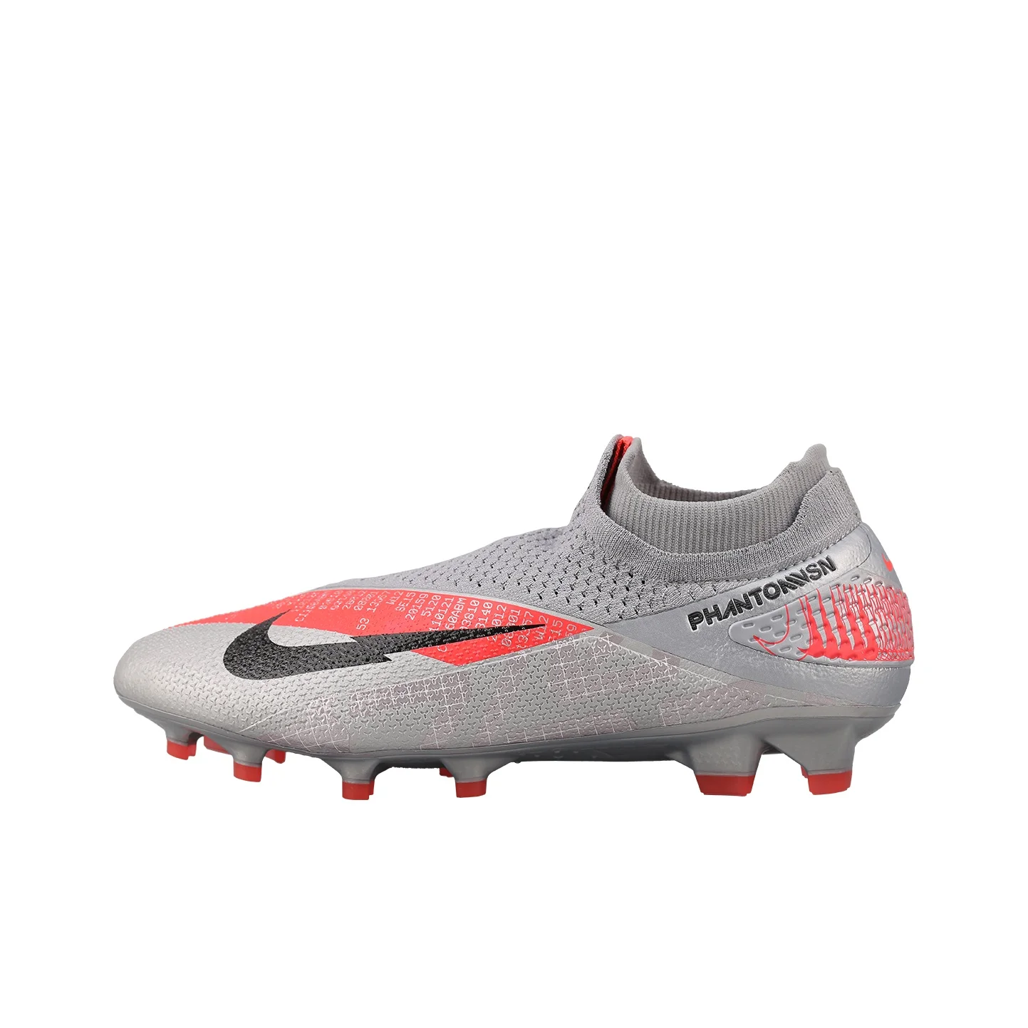 Nike Phantom Vision Soccer Shoes Unisex Low Top Gray Orange CD4161-906