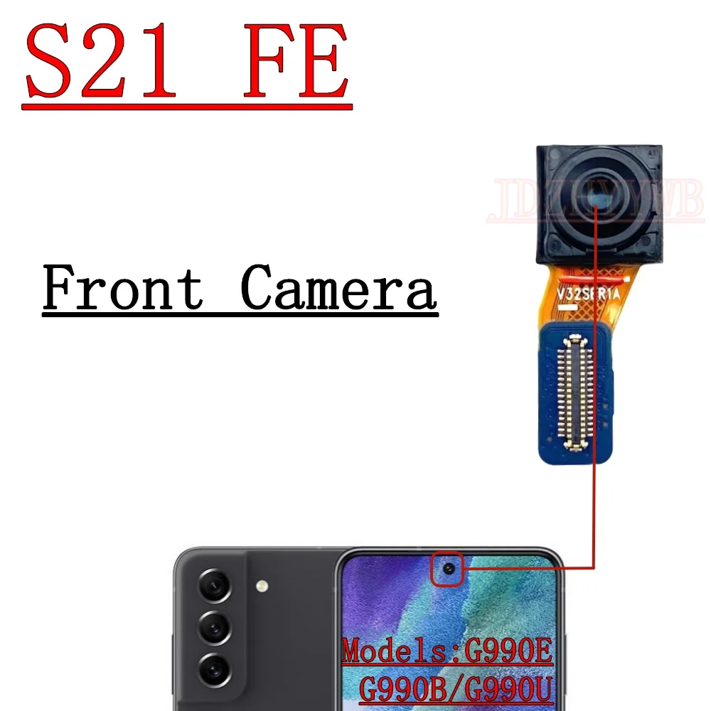

Передняя задняя камера для Samsung S20 S21 FE S20FE S21FE Обзор задней части Широкий модуль задней камеры Запасные части