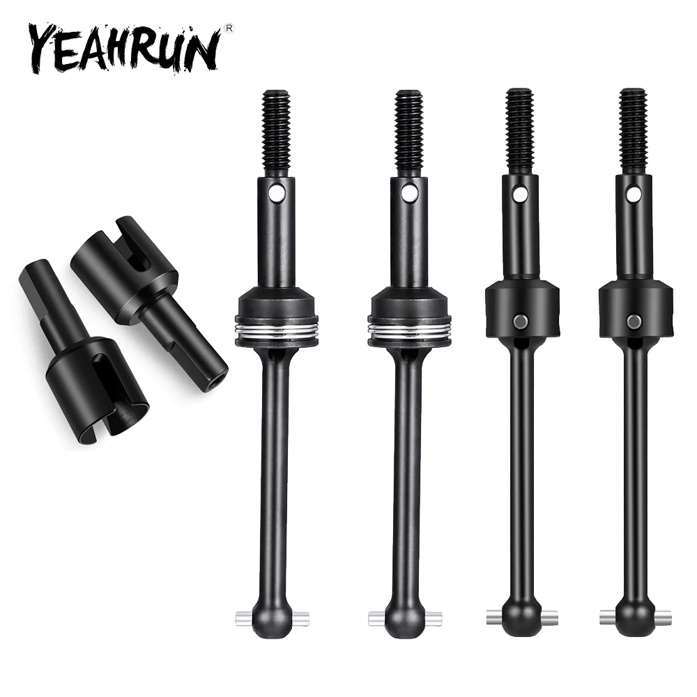 YEAHRUN 2Pcs Steel CVD / Diff Drive Cup for Tamiya TT02 1/10 RC Drift Car Upgrade Parts Accessories