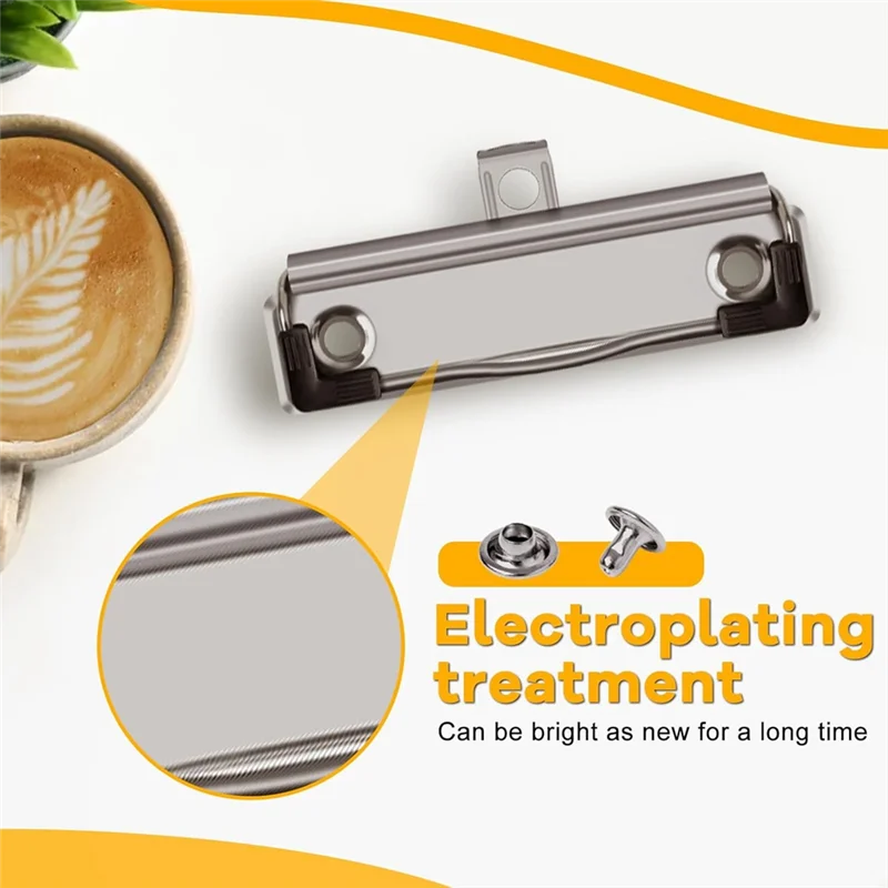 

Practical-36 Pack Clipboard Clips 4 Inch Clipboard Clamps With Rubber Grip And Hanging Hole For School,Office,Store