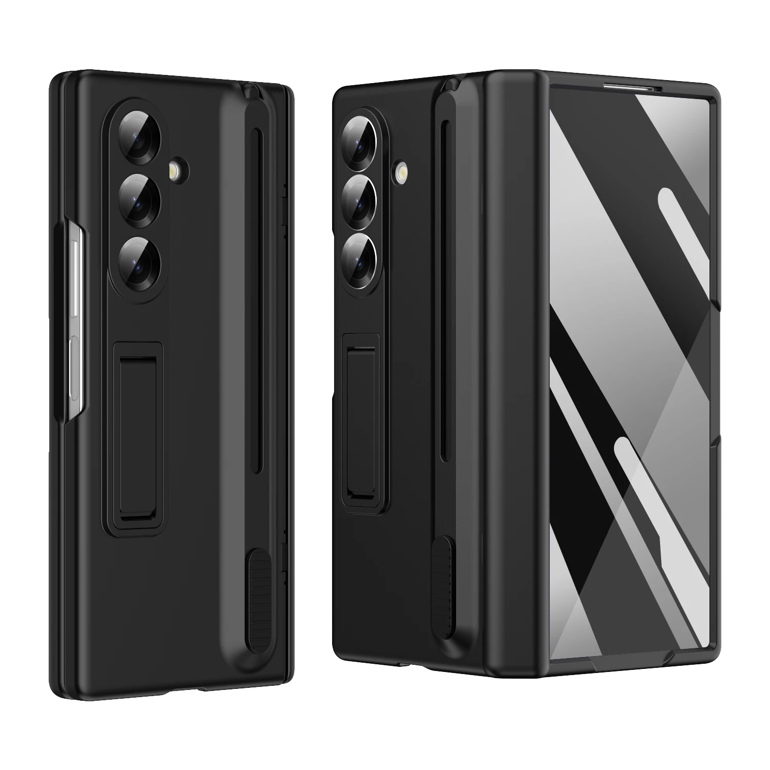 For Samsung Galaxy Z Fold 8 7 6 5 4 3 Fold7 Z Fold 7 6 Protective Cover PC Shockproof with Pen Slot with S Pen Phone Case
