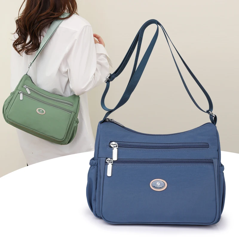 7 color Cloth Crossbody Ladies Casual Shoulder Bag Nylon Waterproof Handbag Daily or Women Shopping Travel Messengerbag