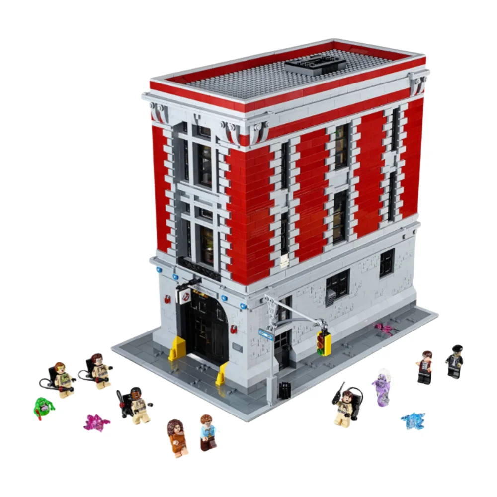 4634 قطعة Ghostbusters Firehouse 16001 83001 المقر الرئيسي اللبنات هدايا عيد الميلاد عيد الميلاد مجموعة متوافقة أ
