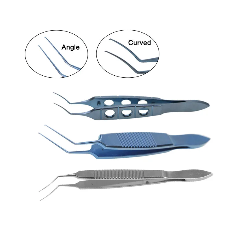 

Capsulorhexis Forceps Angle Curved Tip Forceps Ophthalmic Eye Instrument