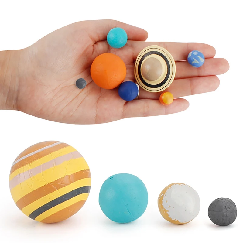 9pc Toy Simulation Solar System Cosmic Planet Universe Model Figures Teaching Materials Science Educational Toys