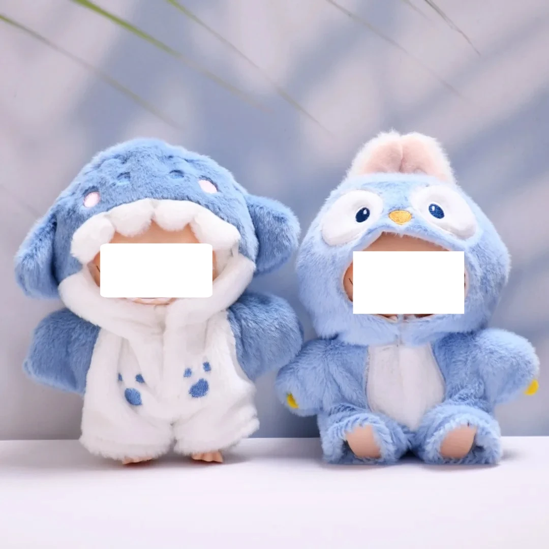 

Только кукольная одежда для 15-17 см La bu Mini, плюшевая кукла, костюмы акулы, аксессуары для косплея, вечерние подарки для детей (без куклы)