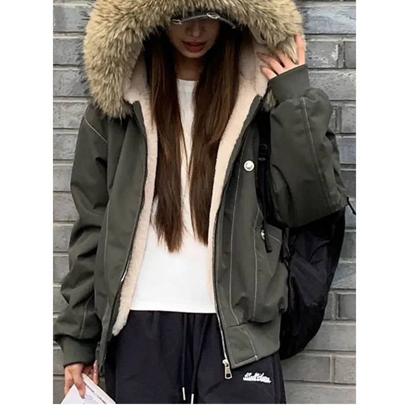 Fashion Pai Overcome Coat Women's Parkas 2026 Winter New Cotton-Padded Jacket Female Thicken Overwear Warm Cotton Outerwear Tops