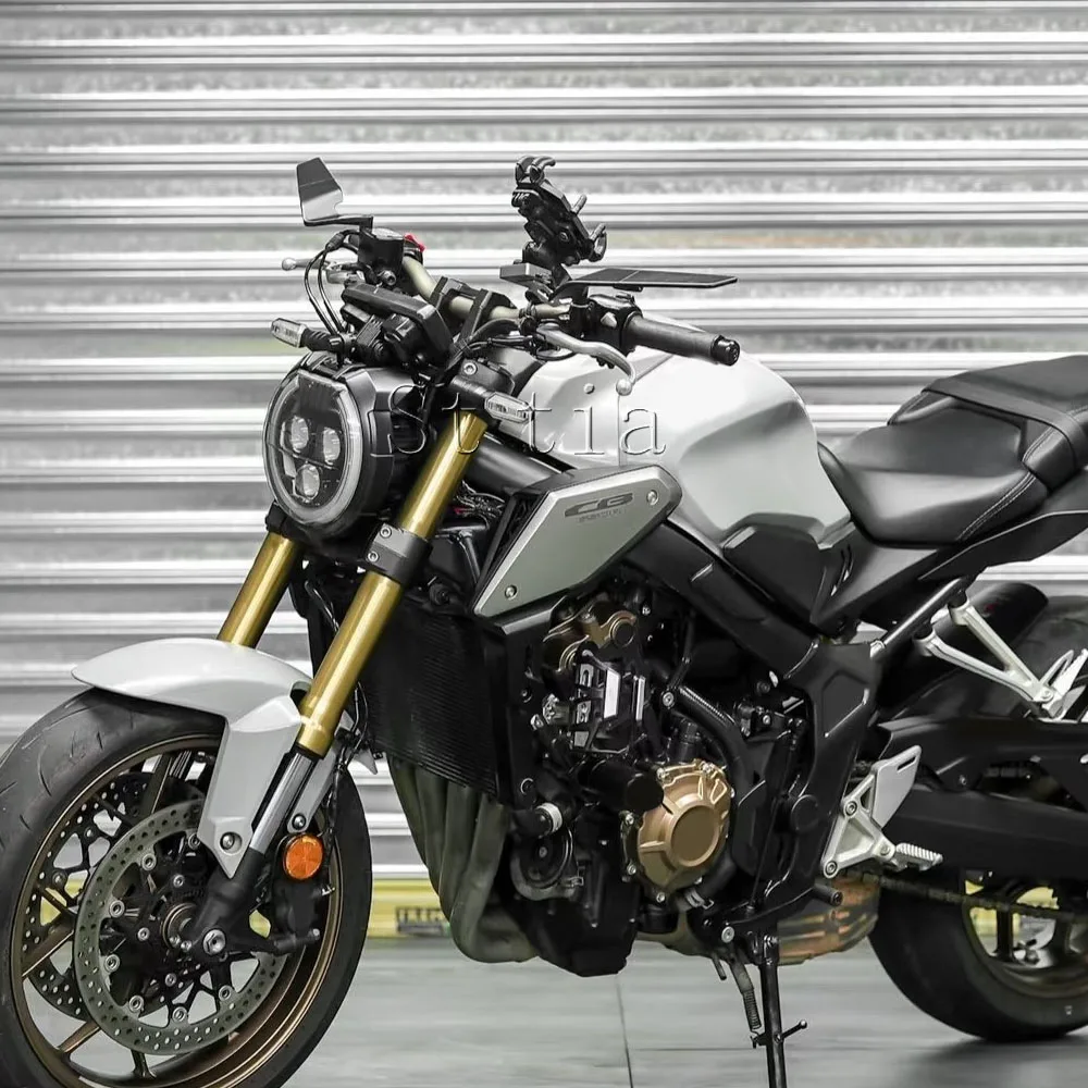 360 °   قابل للتعديل مرآة الرؤية الخلفية الألومنيوم دراجة نارية العالمي مرايا الرؤية الخلفية لهوندا CB650R CB 650 R CB 650R 2019 2020-2025