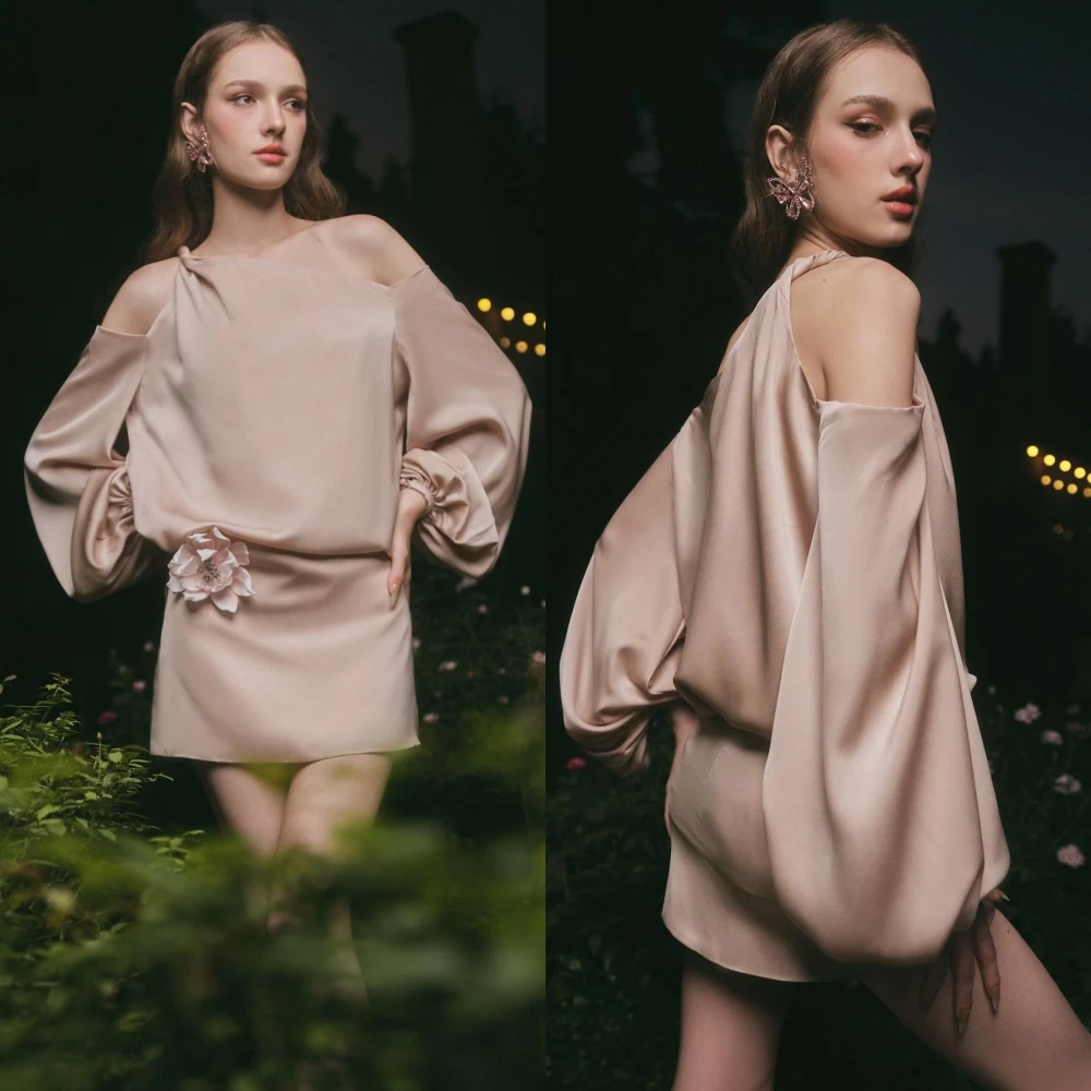 Прямое элегантное вечернее платье на одно плечо по индивидуальному заказу, модные темпераментные вечерние платья, высококачественное нежное платье для выпускного вечера