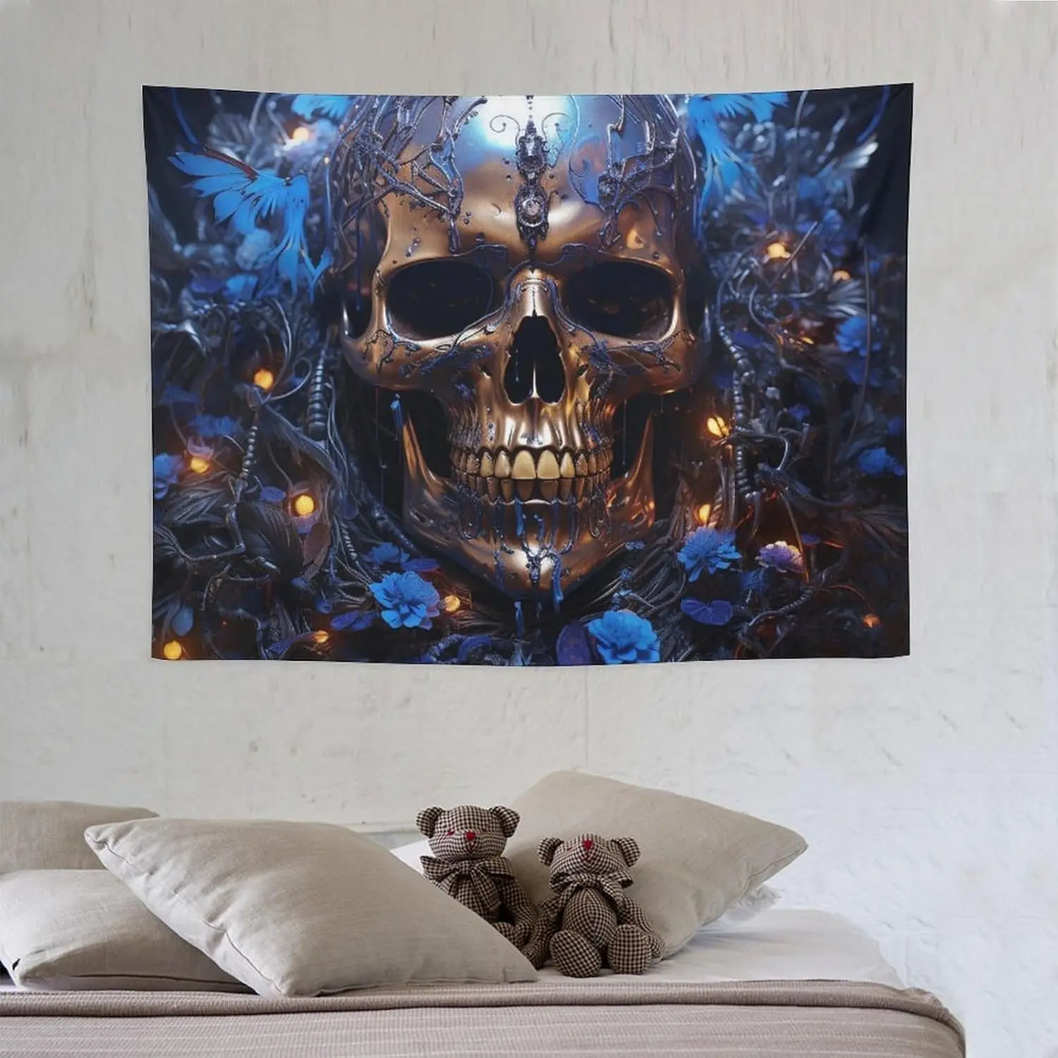 tapecaria-de-parede-pendurado-azul-cranio-tapecaria-para-o-quarto-tapecarias-vintage-varanda-pendurado-fundo-cartaz-da-parede-para-sala-estar