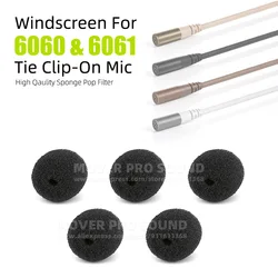 Black Beige Windshield Pop Filter Mic Sponge Cover For DPA 6060 6061 Lavalier Microphone Tie Clip On Lapel Shield Windscreen