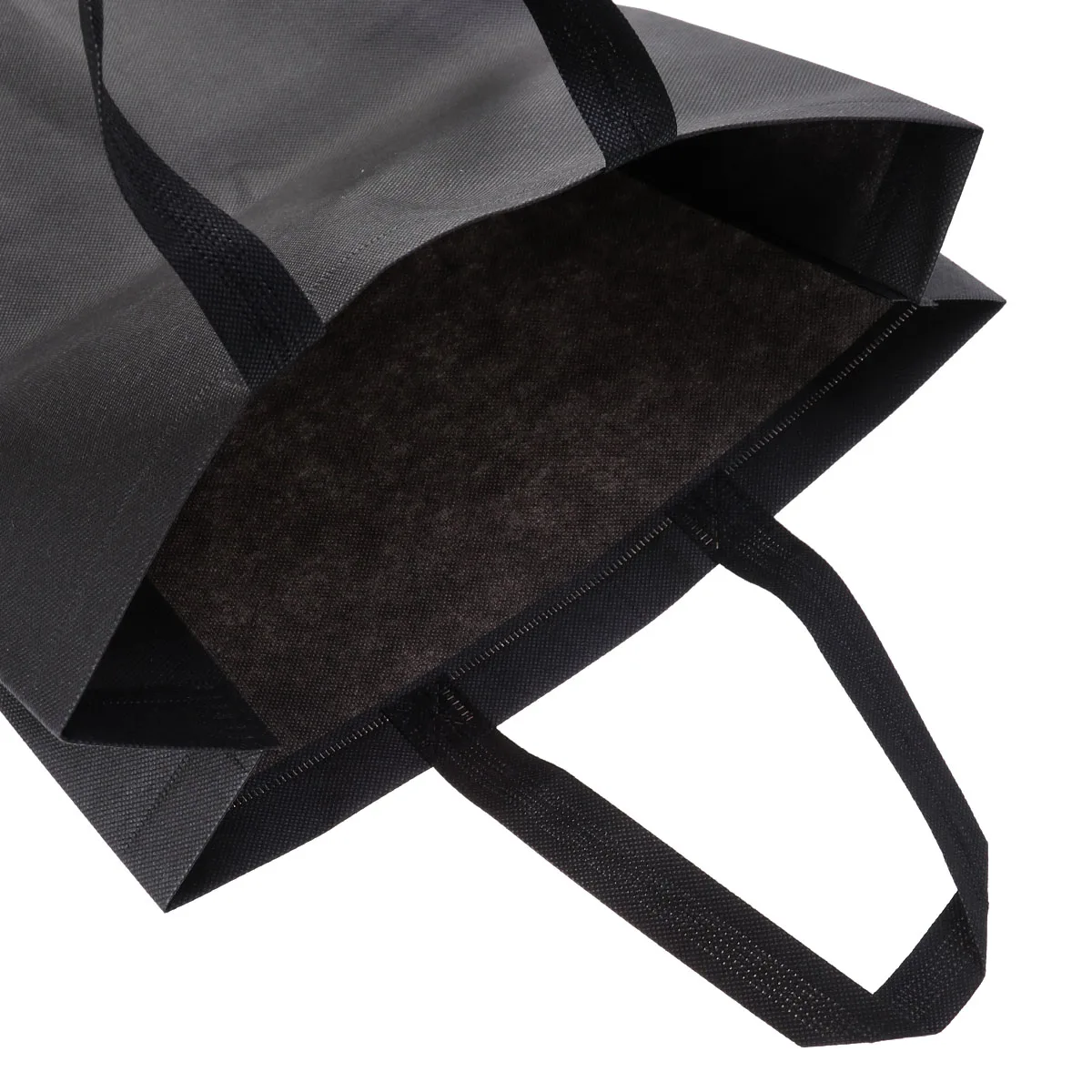

2Pcs Non-woven Shopping Bag Foldable Storage Handbag Reusable Eco-friendly Grocery Tote Lightweight Portable Storage