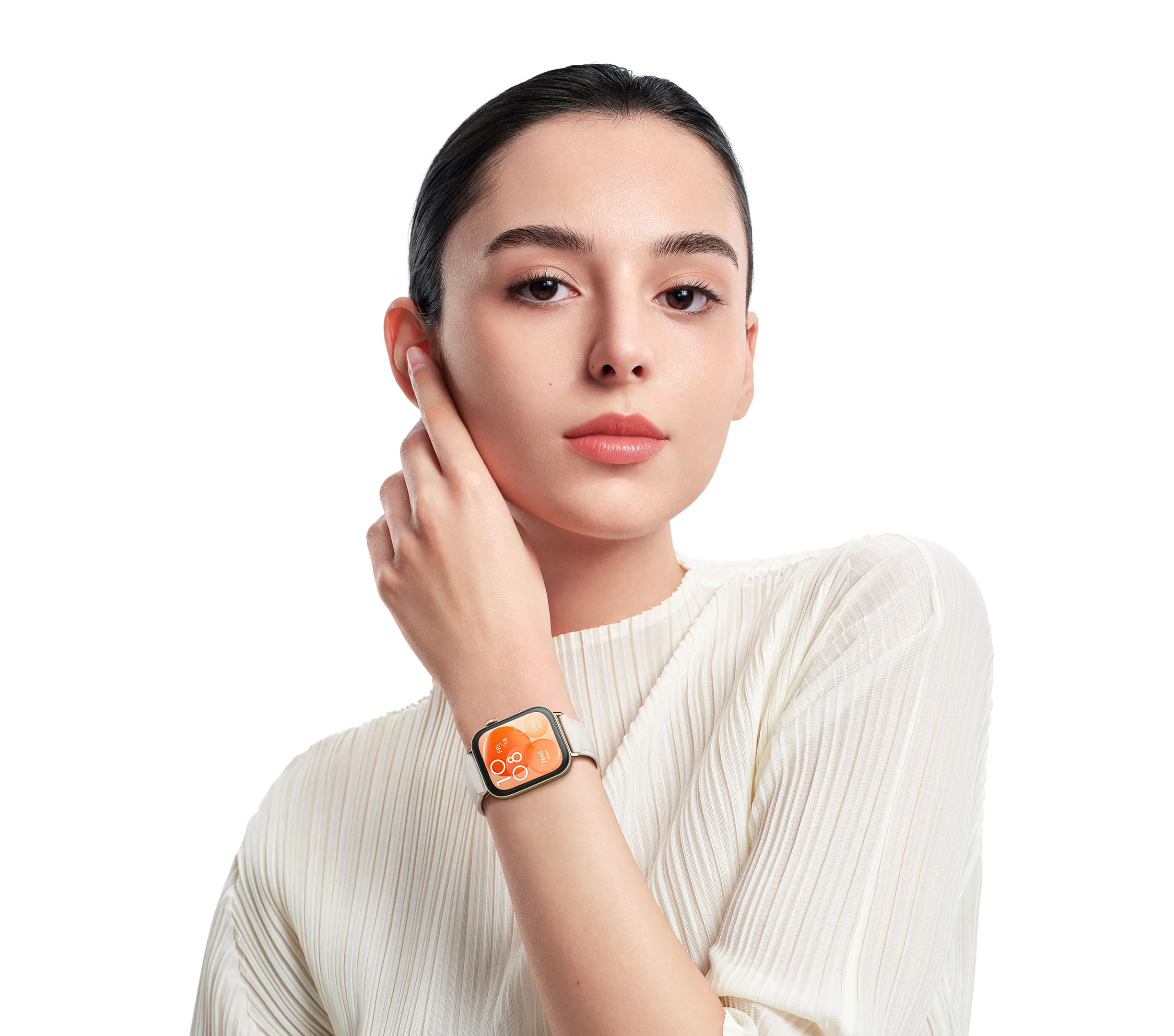 ساعة ذكية من نوع Huawei Watch FIT 3 ، إصدار عالمي ، شاشة AMOLED بشاشة عرض ، اتصال بالبلوتوث ، متوافقة مع iOS وAndroid