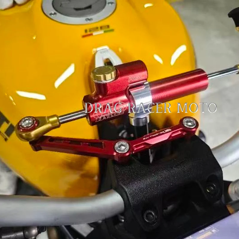 Suitable for Ducati Monster 821, 1200, 797 2014-2021 Motorcycle Steering Damper Stabilizer Bracket Kit