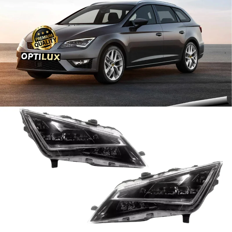 LED Headlight Kit for SEAT Leon 2013–2017 Halogen to OEM-Style LED Plug and Play Easy Install CANBUS Compatible No Errors