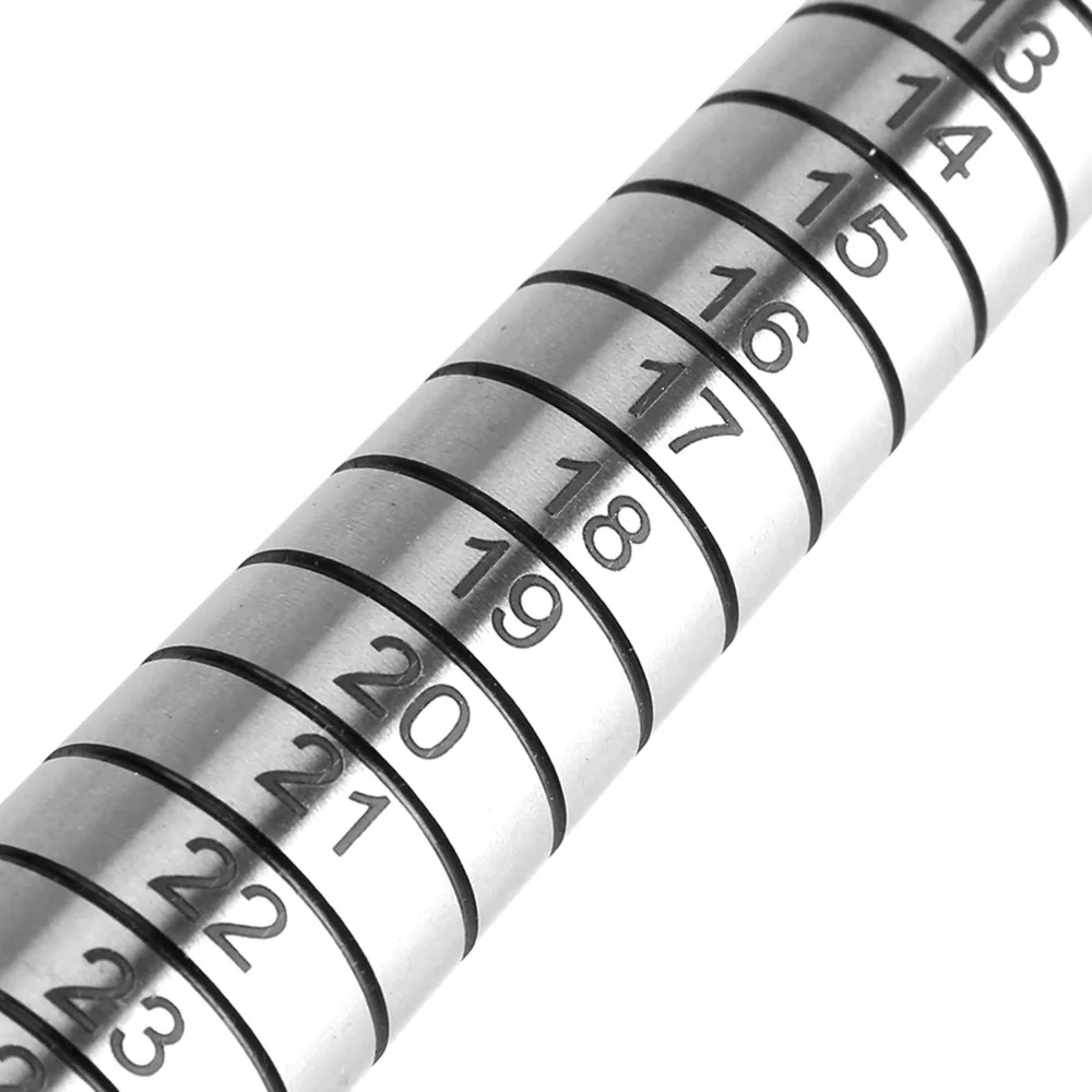 Steel HK Standard Ring Sizing Stick Sliver Length 22.5cm Ring Expander Tool Ring Measuring Mandrel