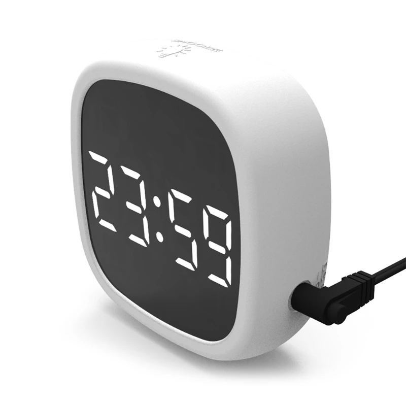 LED Digital Alarm Clock with Snooze 4 Brightness Dimmer Adjustable Alarm Volume USB 12/24H Clock for Bedroom new arrival