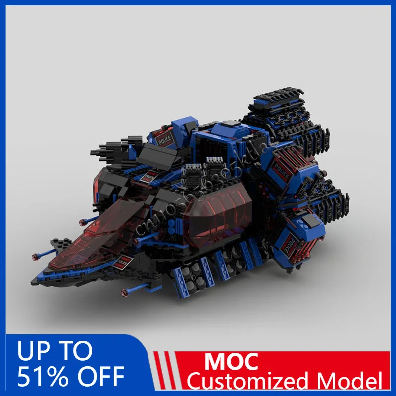 

2944 Parts Space Series Moc Prisoner Transport Spaceship Model Building Blocks Originality Assembly Bricks Birthday Toys Gifts