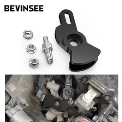 BEVINSEE 5-Gang-Handbuch-Kurzschalthebel-Set für VW Golf MK4 MK5 Jetta Bora Beetle für Audi A3 1.8T 1.9tdi TT MK1