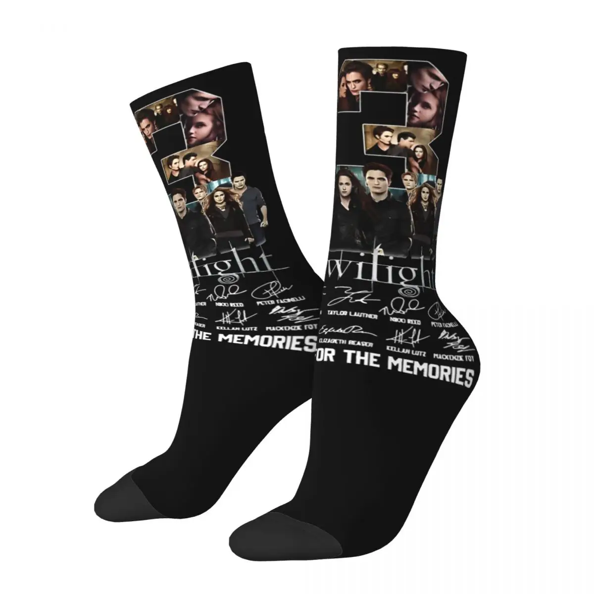 Twilight Saga Movie Edward Bella Socks Modern Stockings Autumn Anti-Slip Couple Socks Quality Custom Cycling Socks